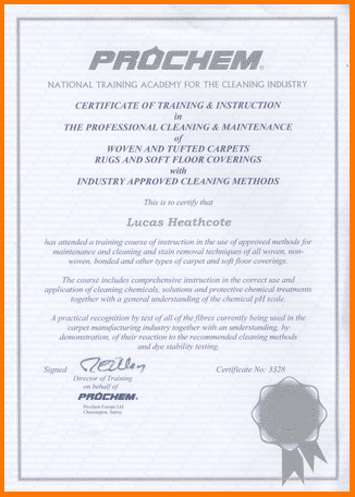 Carpet Certificate